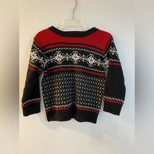 Charter Club Kids Black and Red holiday Sweater size 3T